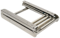 Preview: Teleskopleiter, klappbar stand. AISI316 4-stufig Breite 300mm Länge 1155mm