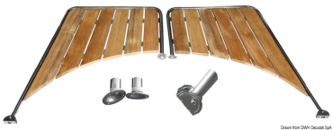 Badeplattform f. rundes Heck 650 mm