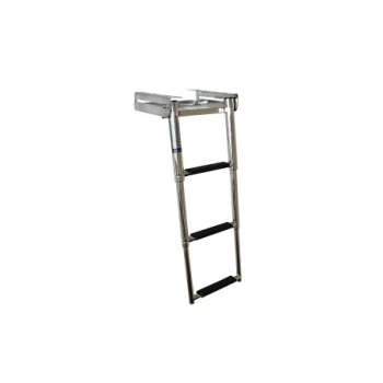 Badeleiter aus Edelstahl AISI316 für Montage unter der Badeplattform 3-stufig