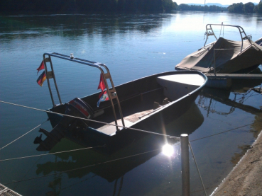 Geräteträger für Motorboote Ø 40 mm  125-220cm Breite