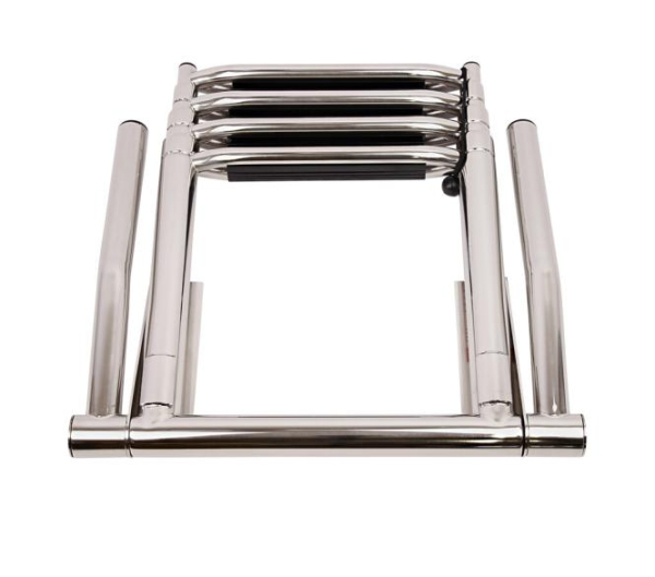 Teleskopbadeleiter mit ausklappbaren Griffen