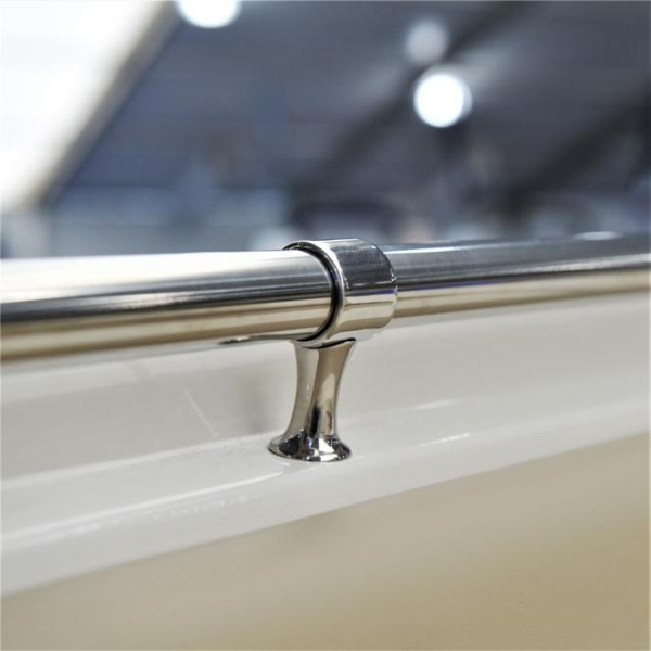 Handlaufdurchlass mit Gewinde A4 M8x55mm, für Rohr 25mm