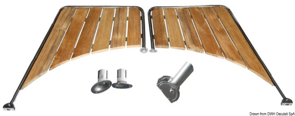 Badeplattform f. rundes Heck 650 mm