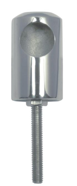 Handlaufendstück mit Gewinde A4 M8x55mm, für Rohr 25mm