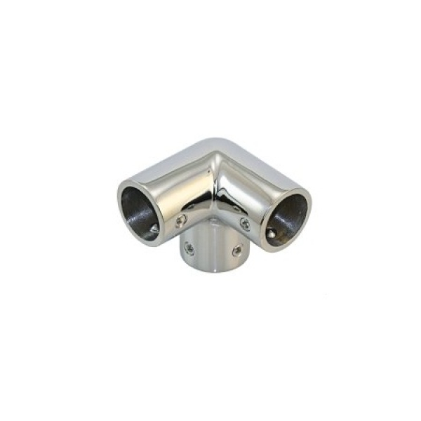 Relings- und Rohrbeschläge - Winkelstück, 3 Wege